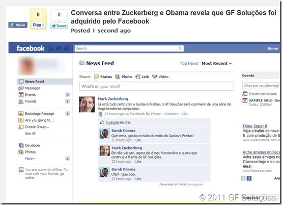 Gerador de conversas falsas no Facebook 7