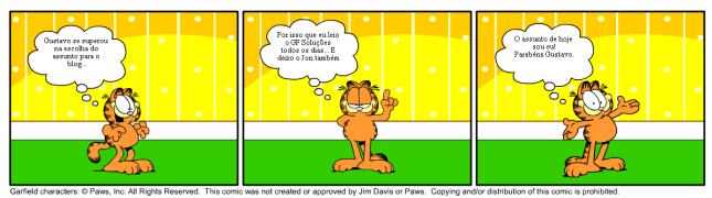 história em quadrinhos Garfield